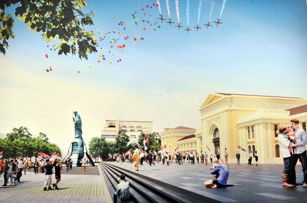 Стефан Немања од јесени на Савском тргу